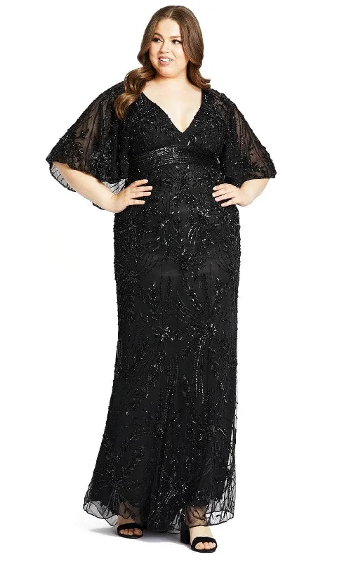 Mac Duggal 5335 - Empire V-Neck Evening Dress Tunics Prom sequined