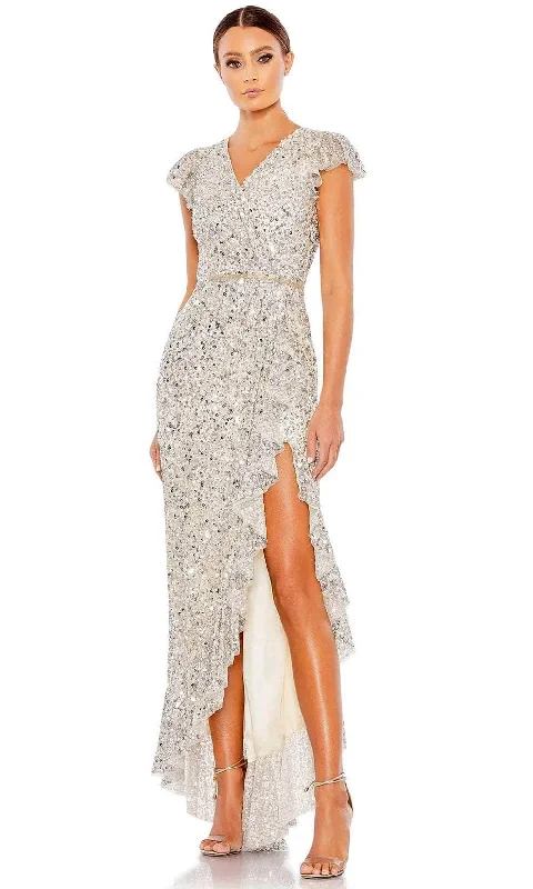 Mac Duggal 70113 - V-neck Sequin Evening Dress Tunics Cozy soft