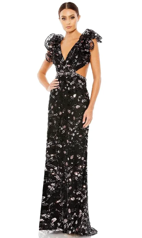 Mac Duggal 68043 - Sequin-Detailed Ruffle Evening dress Tunics Summer linen