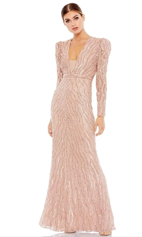 Mac Duggal 93574 - Beaded Lace Column Evening Dress Tunics Trendy modern