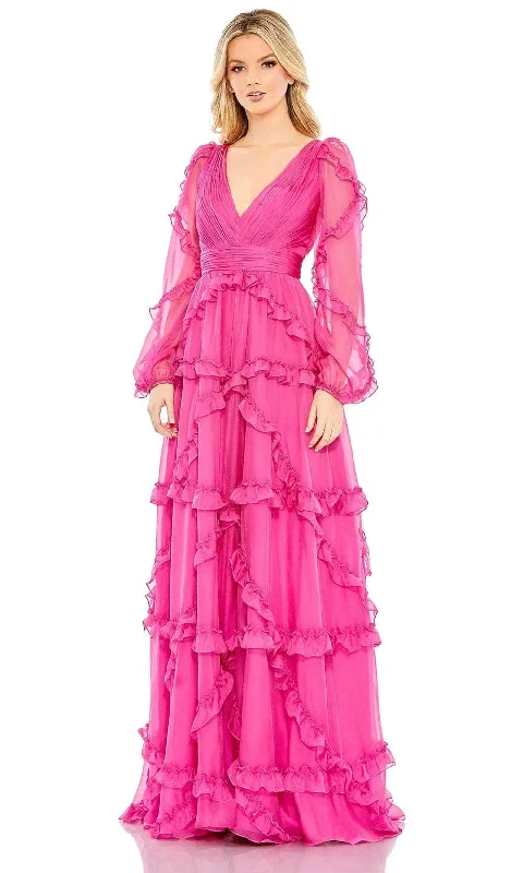 Mac Duggal A68223 - Ruffled Evening Dress Tunics Practical easy-care