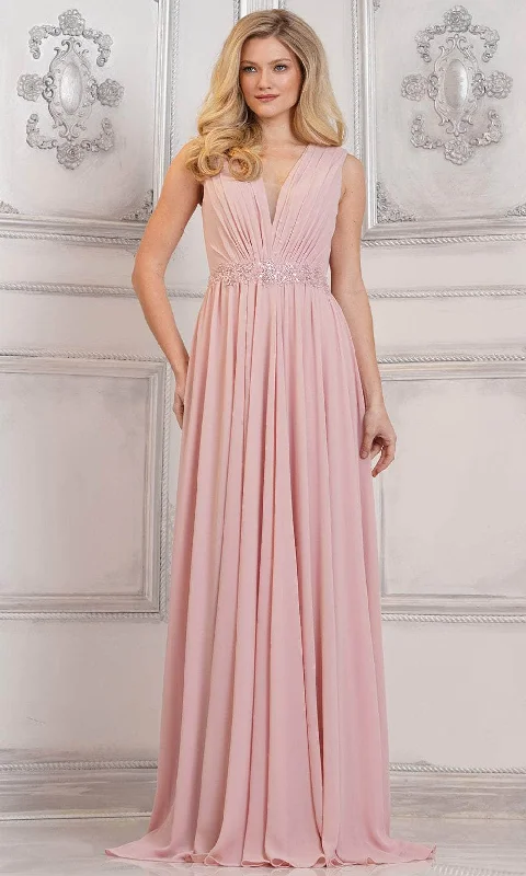 Marsoni by Colors MV1292 - Ruched A-Line Evening Dress Sequined Elegant Party