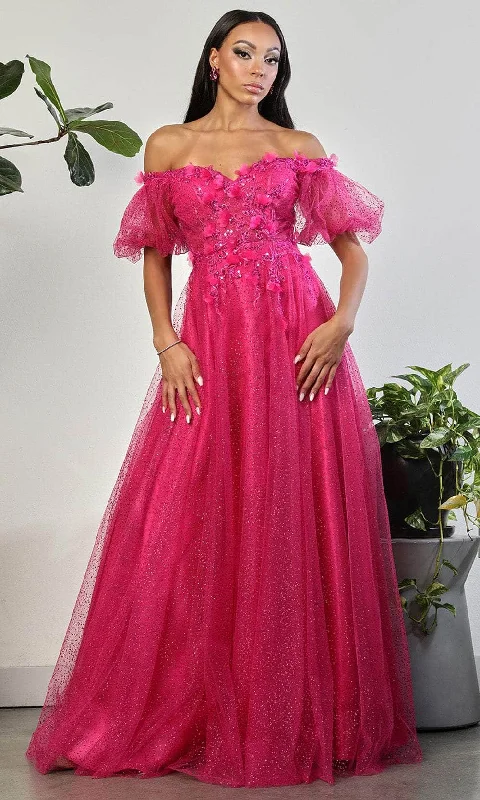 May Queen MQ2033 - Puff Sleeve A-Line Evening Dress Tunics Vintage classic