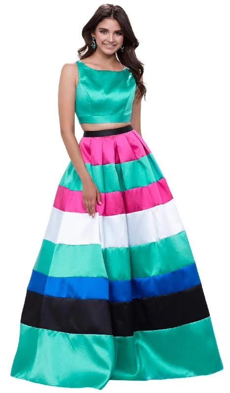 Nox Anabel - 8335 Two-Piece Bateau Mikado Evening Dress Tunics Stylish elegant